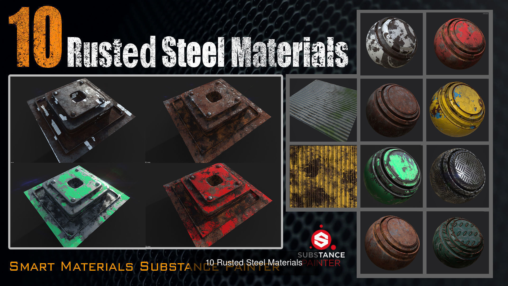 Military Equipment Materials Pack 3D Model Collection_4