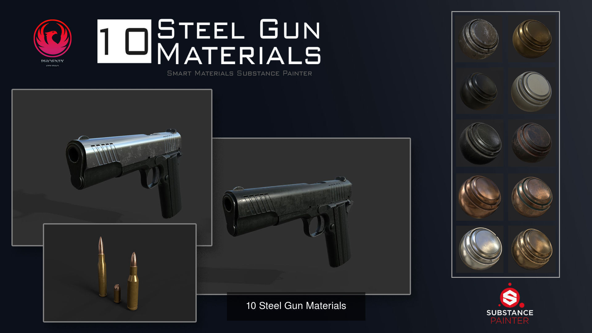 Military Equipment Materials Pack 3D Model Collection_3