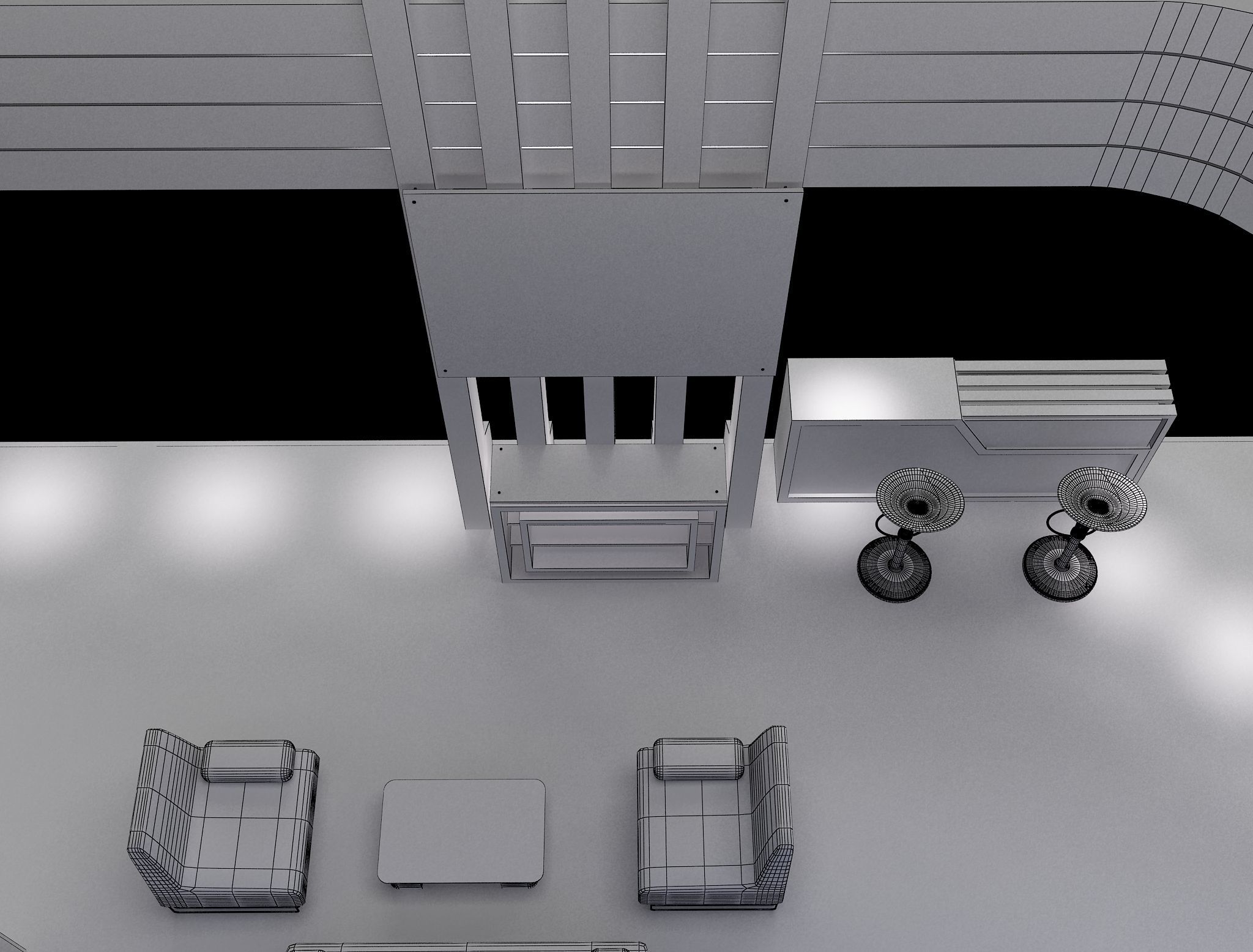 Booth Exhibition Stand a548a 3D model_11