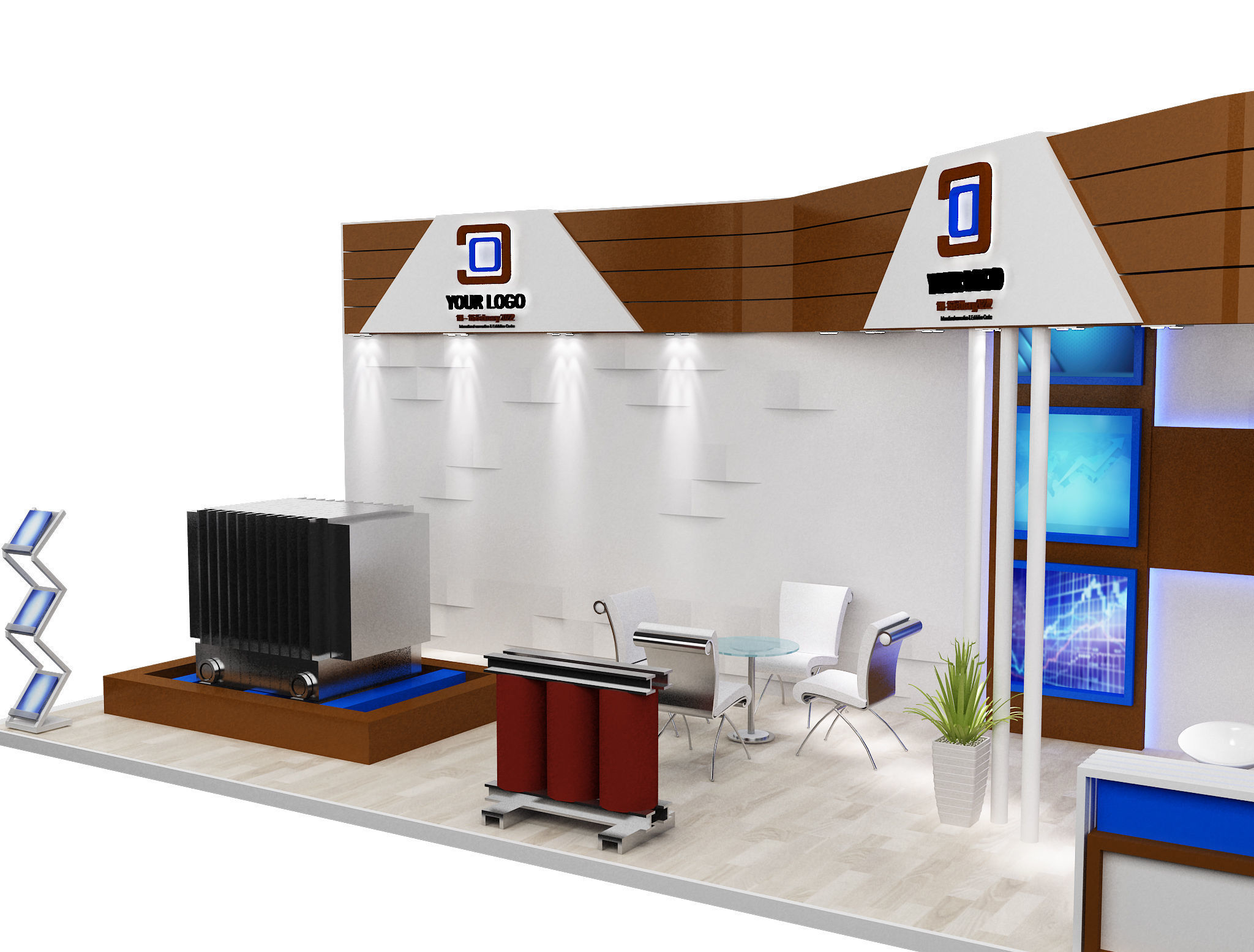Booth Exhibition Stand a548a 3D model_6