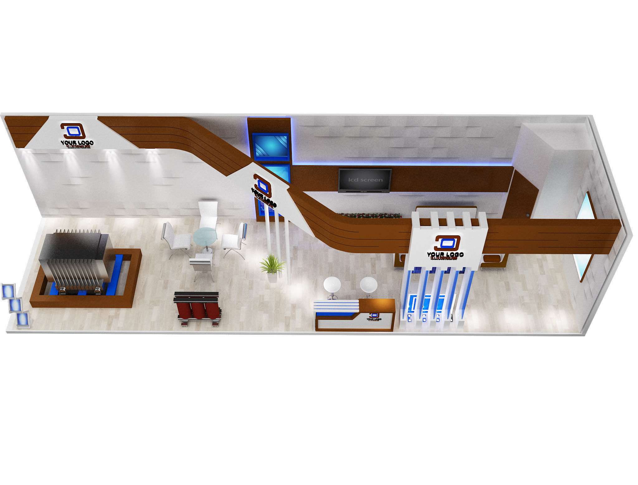 Booth Exhibition Stand a548a 3D model_2