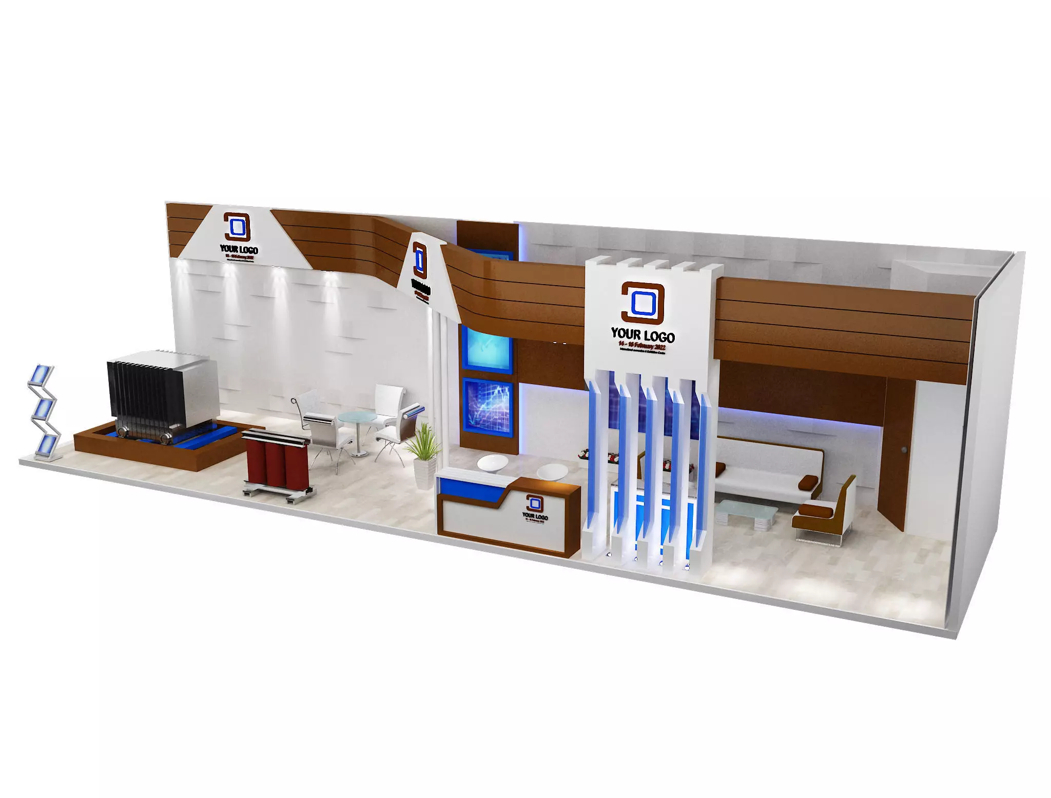 Booth Exhibition Stand a548a 3D model_0