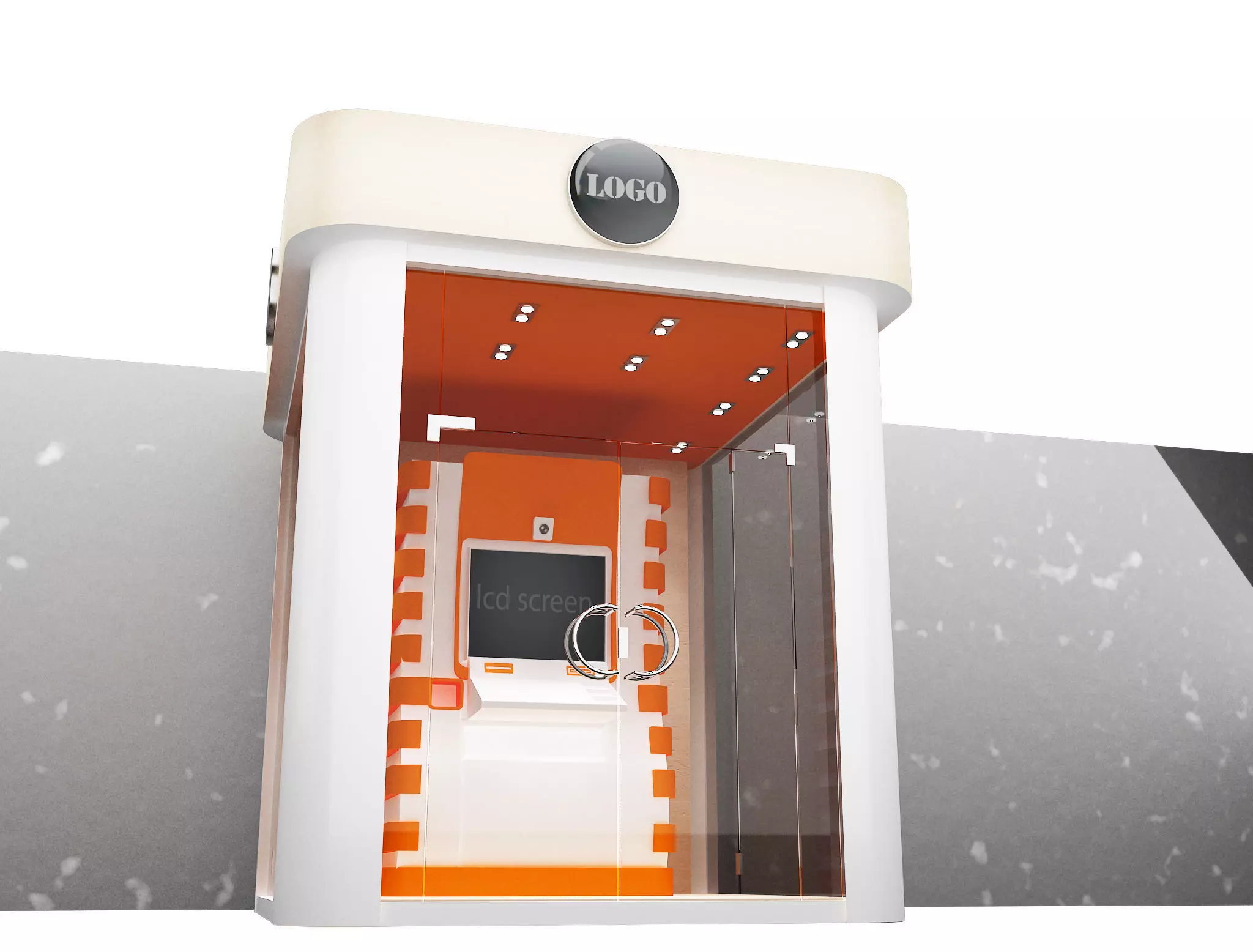 Booth Exhibition Stand a549a 3D model