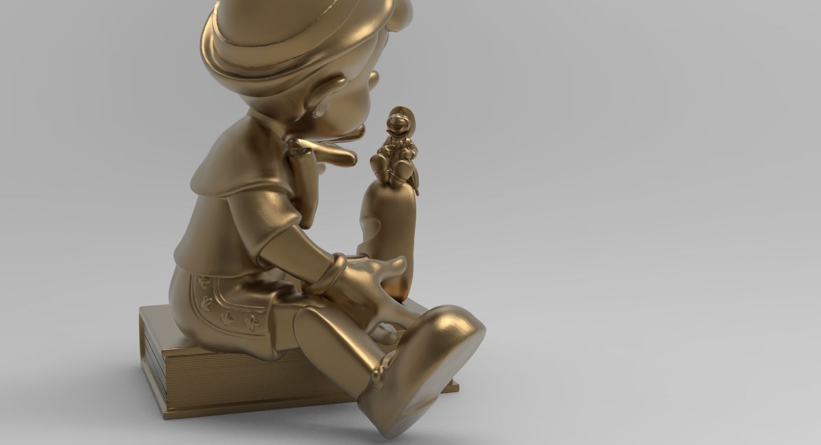    PINOCCHIO Walt Disney 3D print model_2