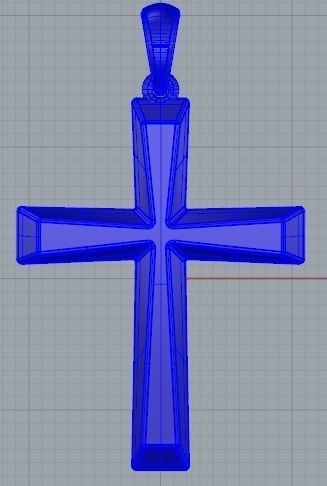CROSS PENDANT CR16 3D print model_6