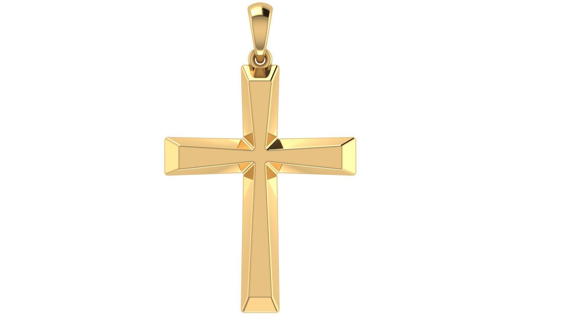 CROSS PENDANT CR16 3D print model_7