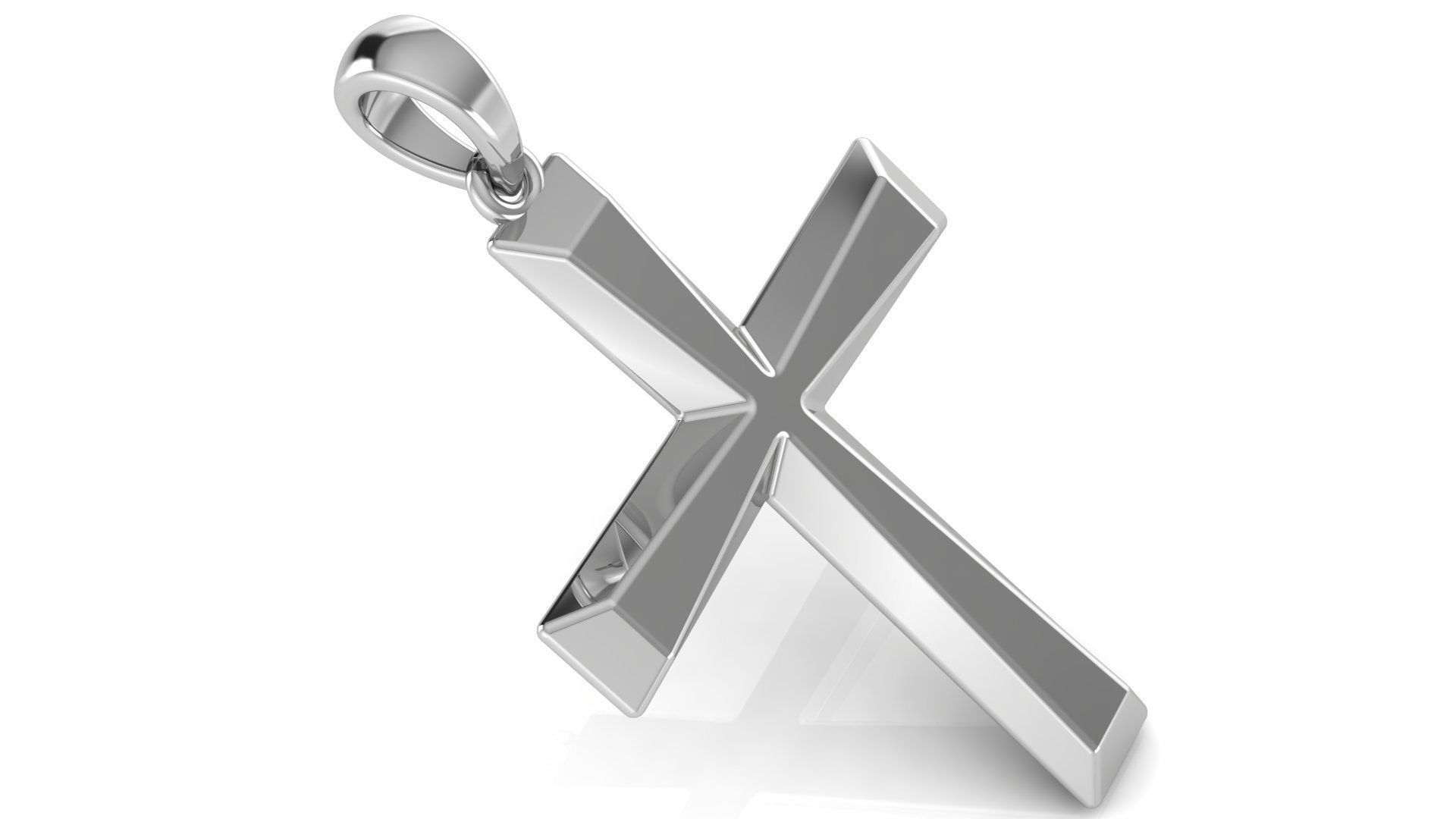 CROSS PENDANT CR16 3D print model_1