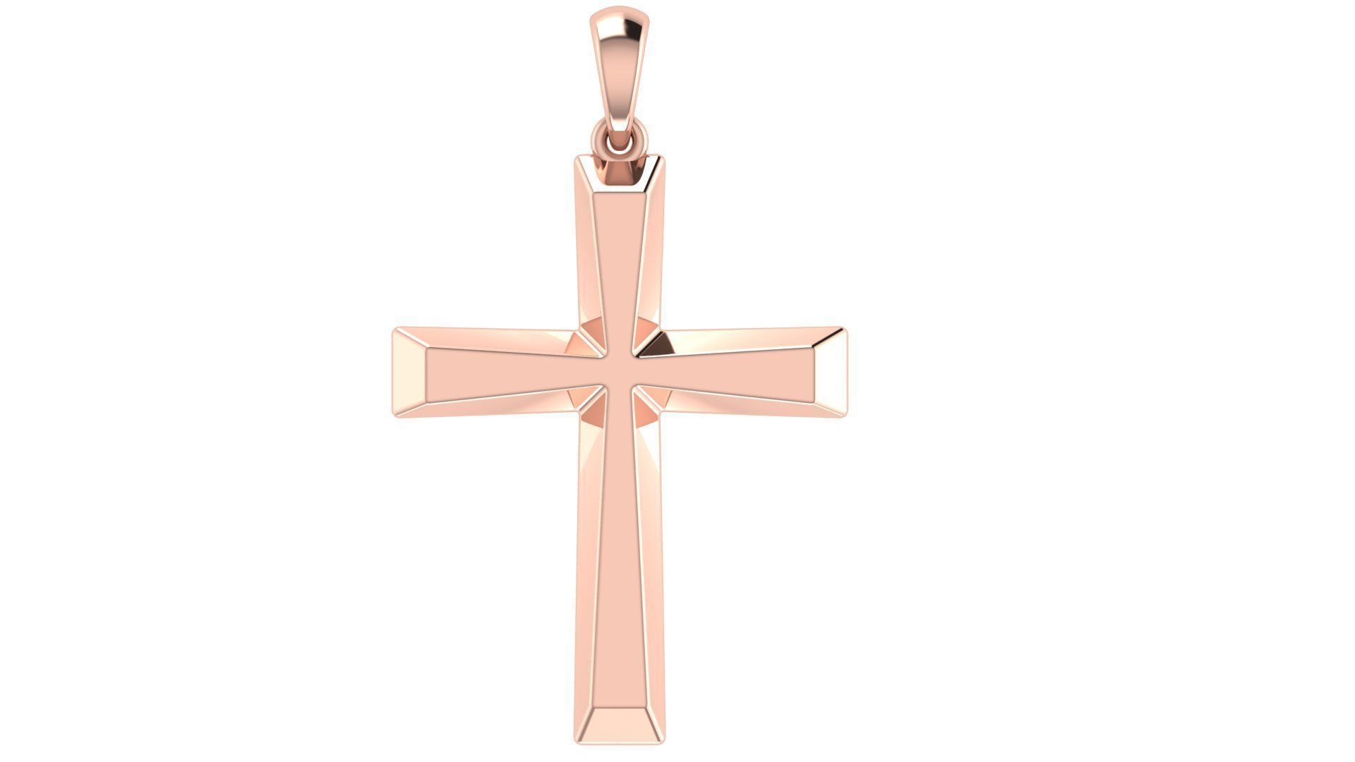 CROSS PENDANT CR16 3D print model_4