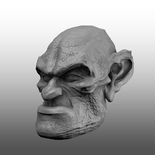 Goblin Head 3D model