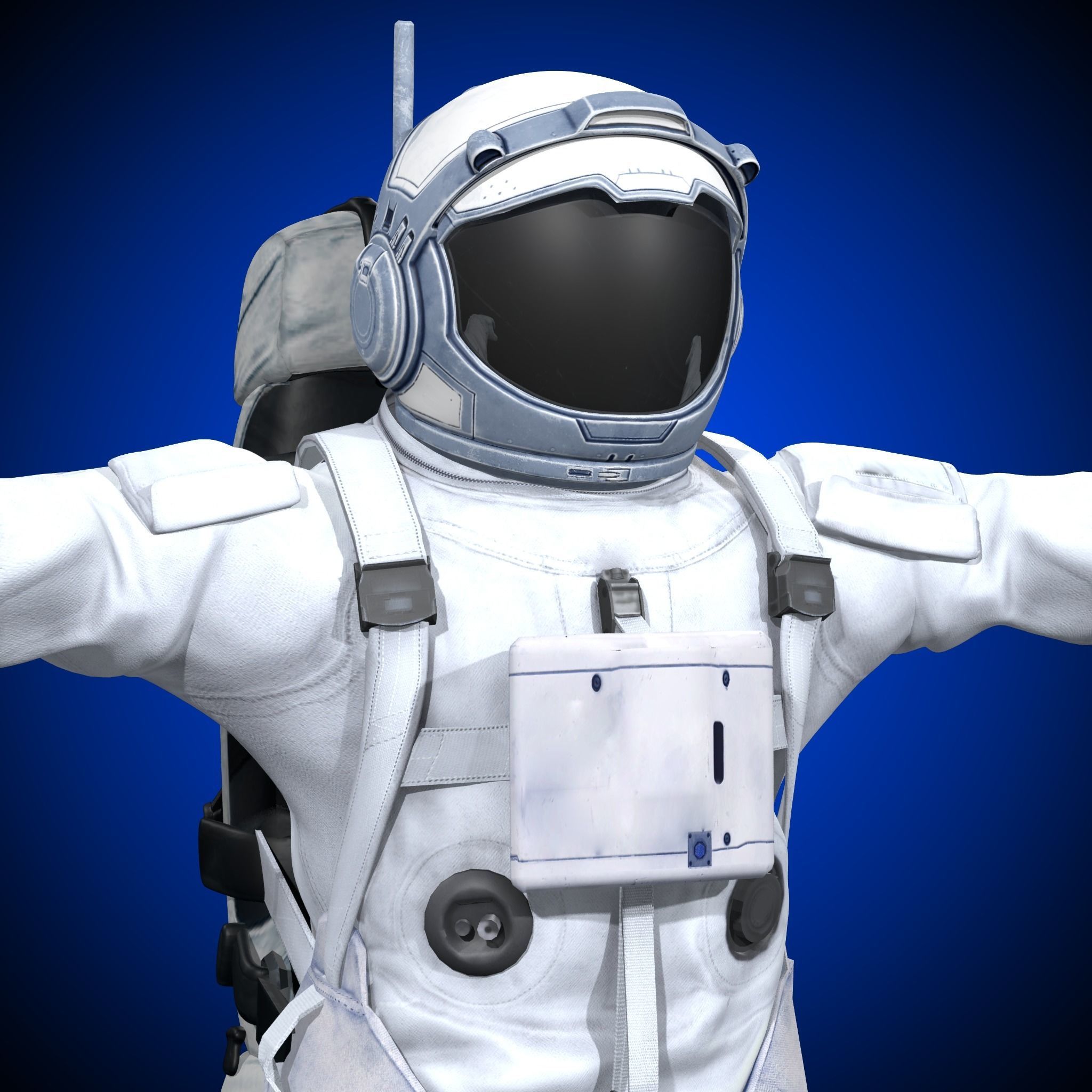 Astronaut Rigged Model - Face include  3D model_5