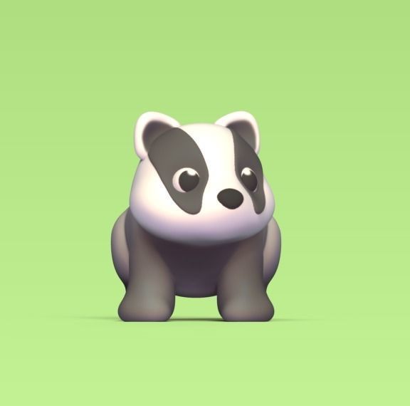 Badger pygmy panda 3D print model_2
