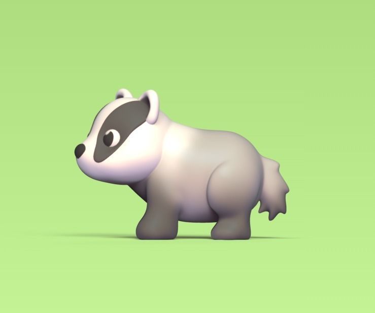 Badger pygmy panda 3D print model_1