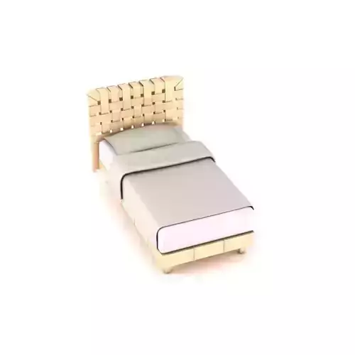 Single Woven Pattern Bed
