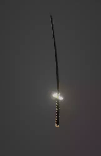 Stylized Katana low-poly game ready Free low-poly 3D model