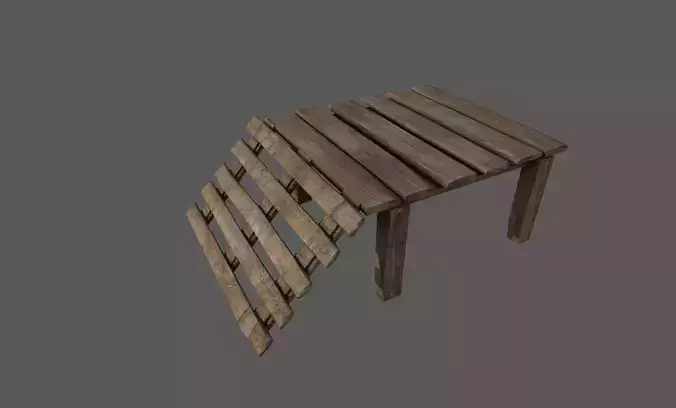 Bridge platform wood 