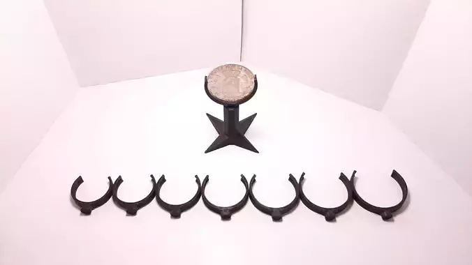 Coin medal display stand holder for diferent sizes