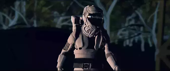 Astronaute 3D Model man in space suit