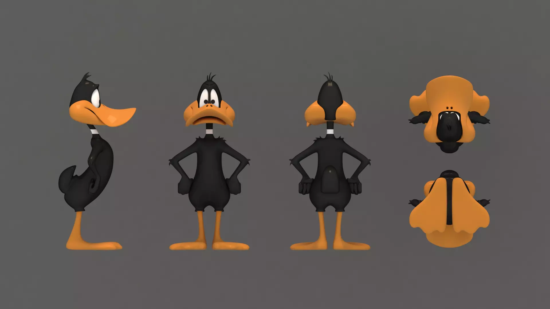 Daffy Duck 3D model_0