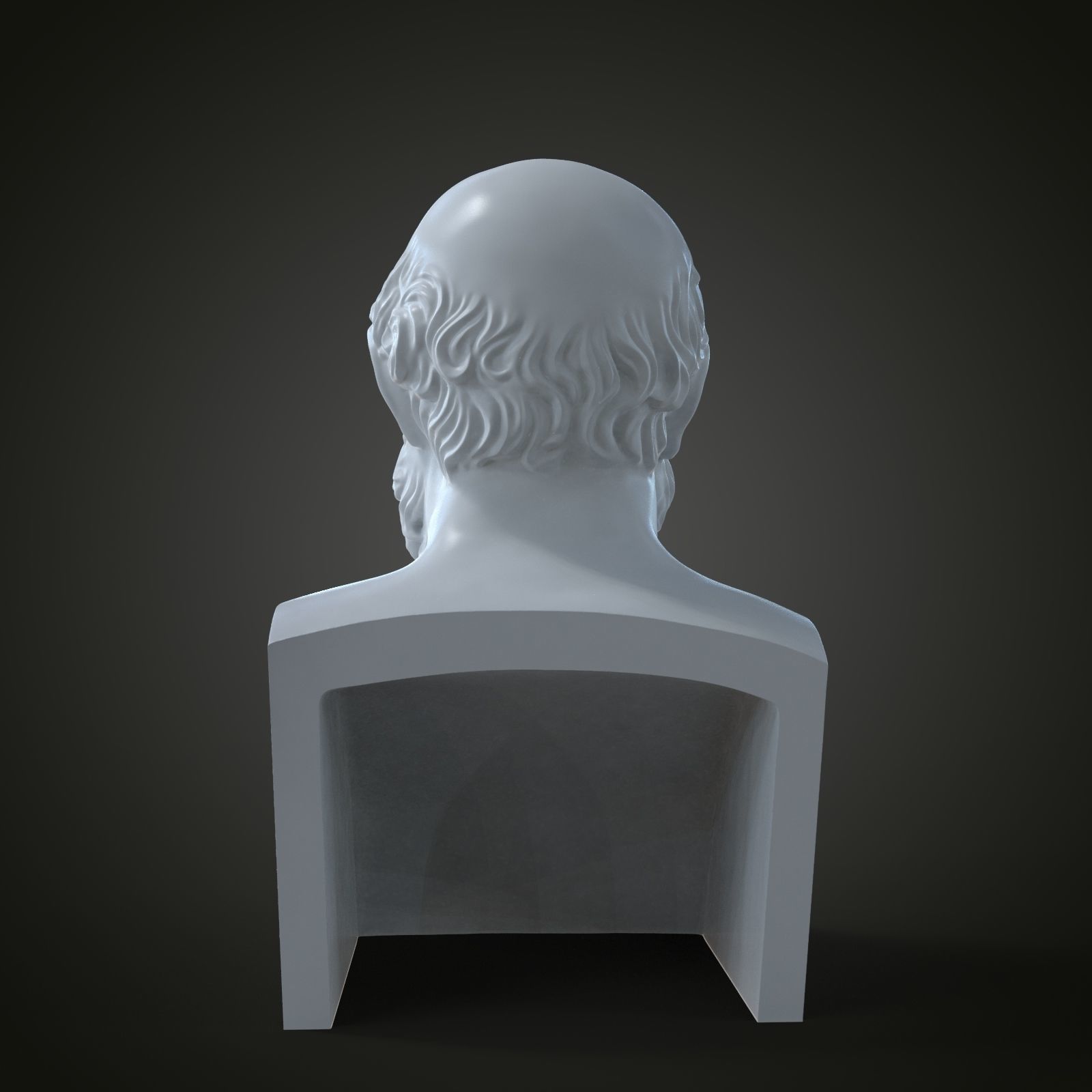Bust of Socrates 3D print model_1