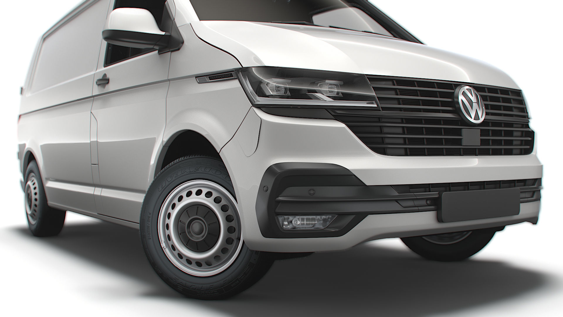 Transporter T6 1 SWB Startline UK spec 3D model_5