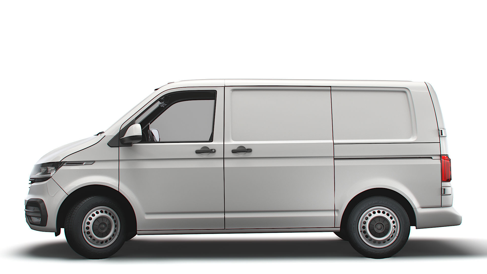 Transporter T6 1 SWB Startline UK spec 3D model_4