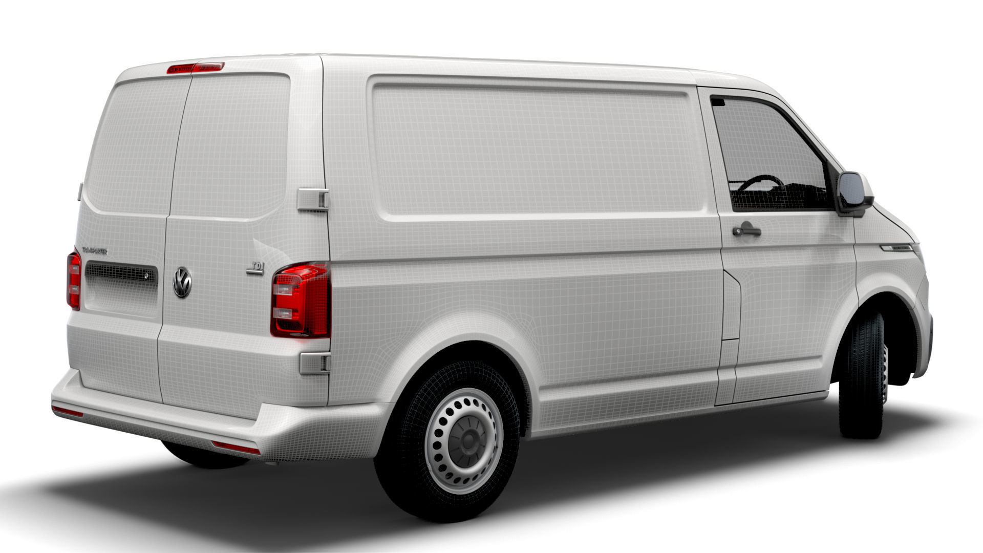 Transporter T6 1 SWB Startline UK spec 3D model_13