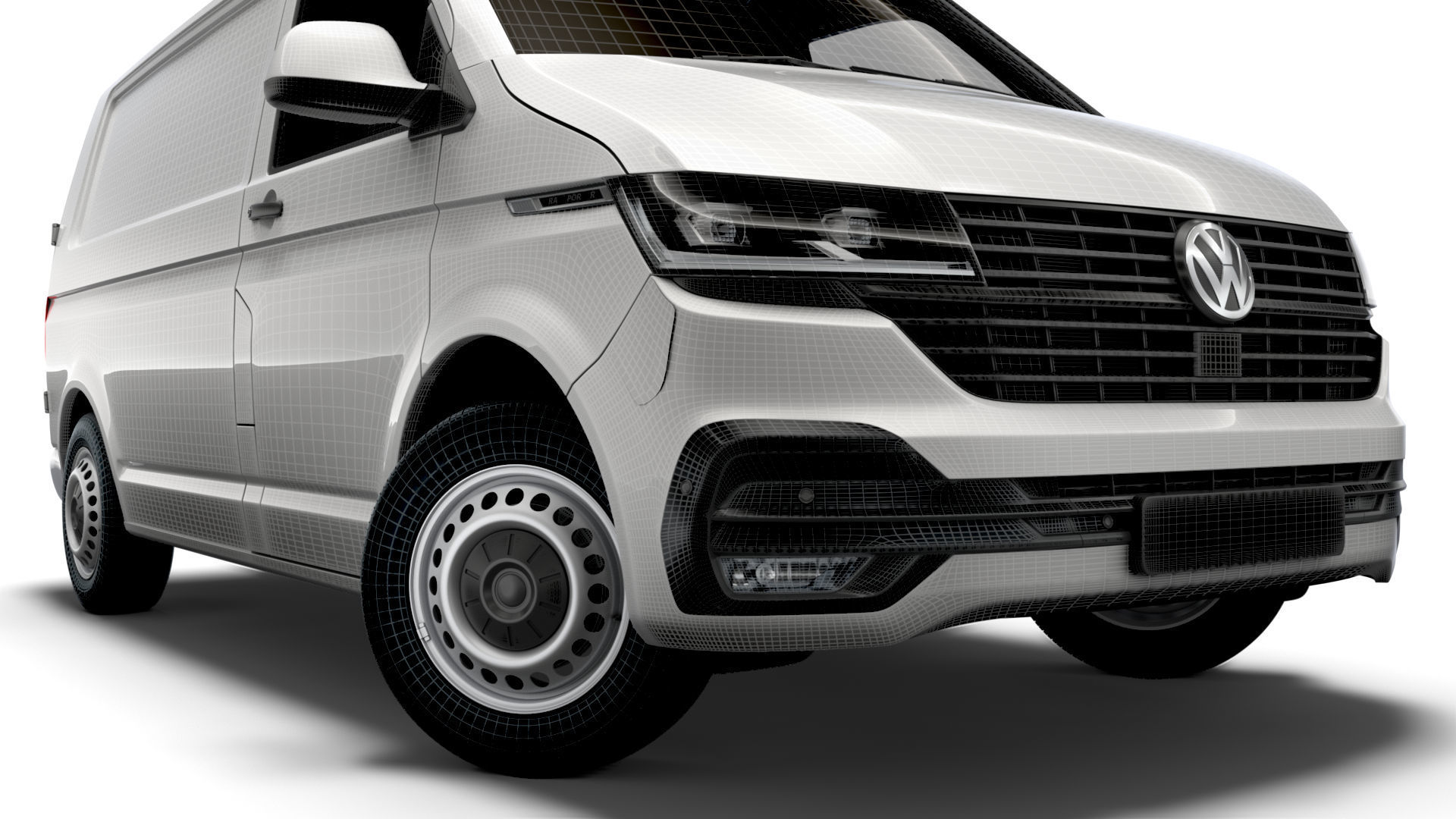 Transporter T6 1 SWB Startline UK spec 3D model_16