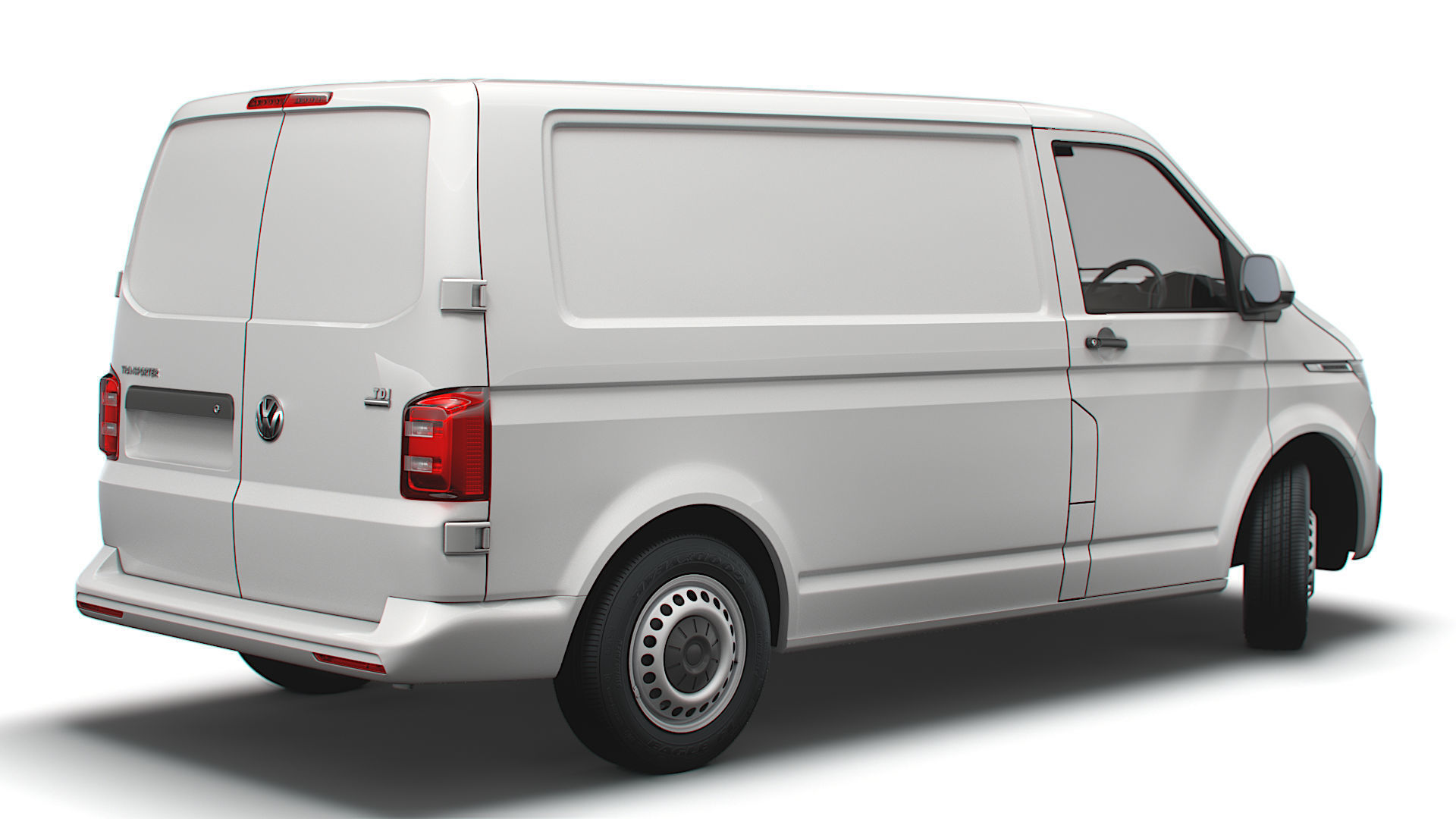 Transporter T6 1 SWB Startline UK spec 3D model_2