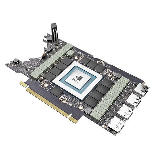 RTX 3080 pcb 3D model