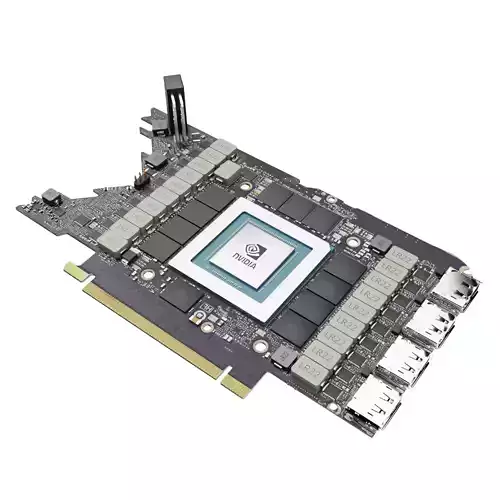 RTX 3080 pcb 3D model
