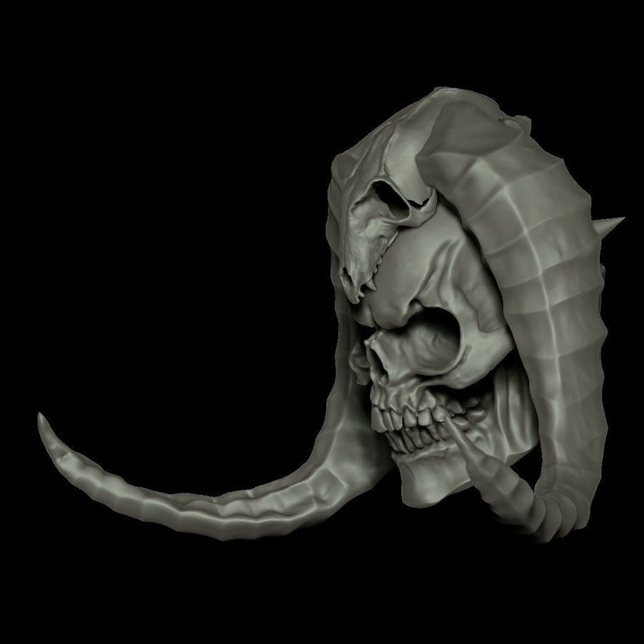 FALL OF ETERNIA SKELETOR HEAD 3D print model_1