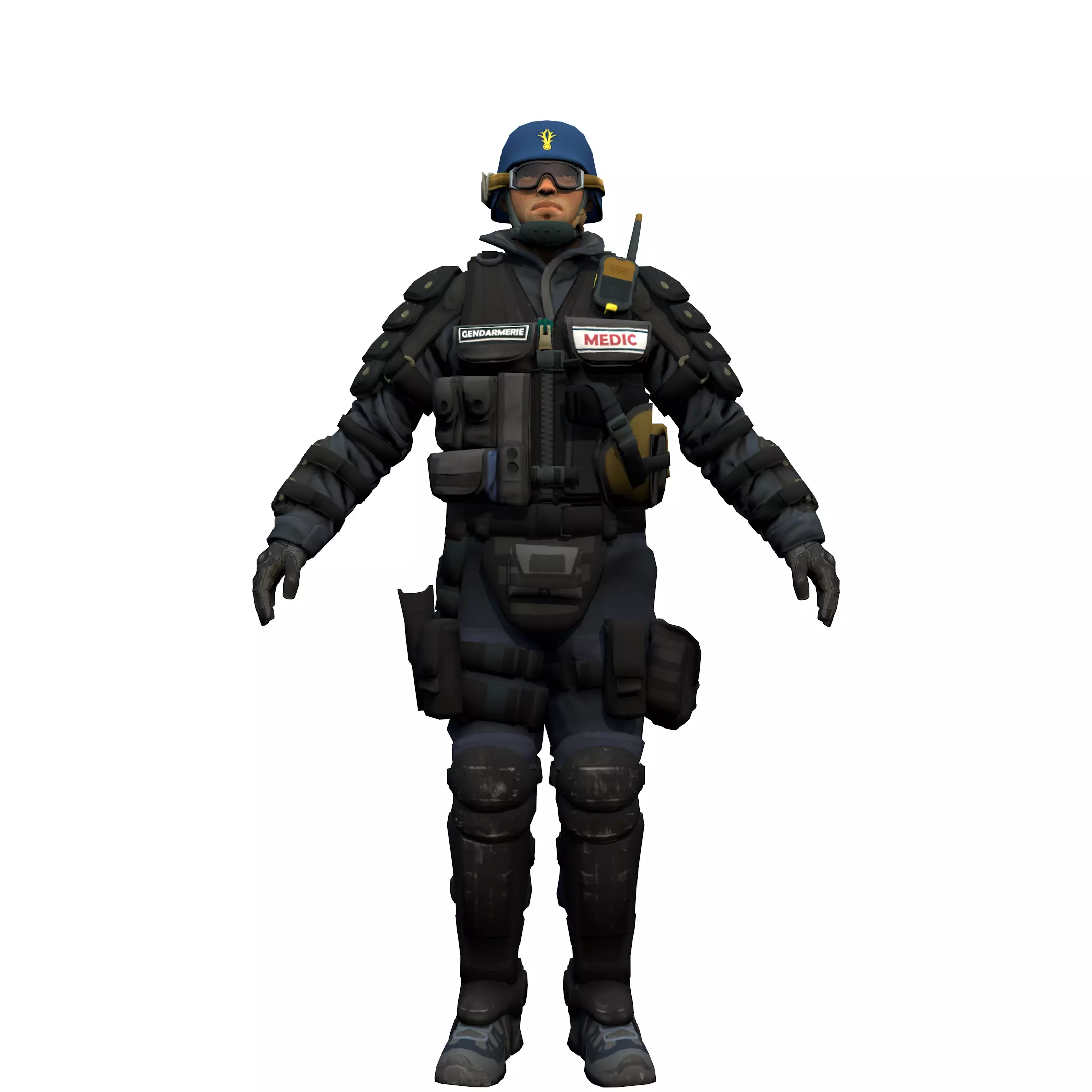 Agent from the game CSGO Second lieutenant of medical service 3D model