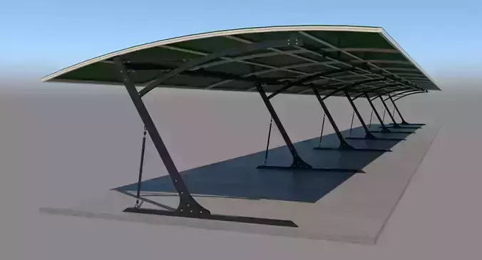 New Design Metal Carport 3D model