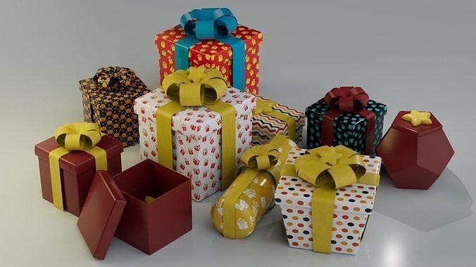 Gift Box Free 3D model