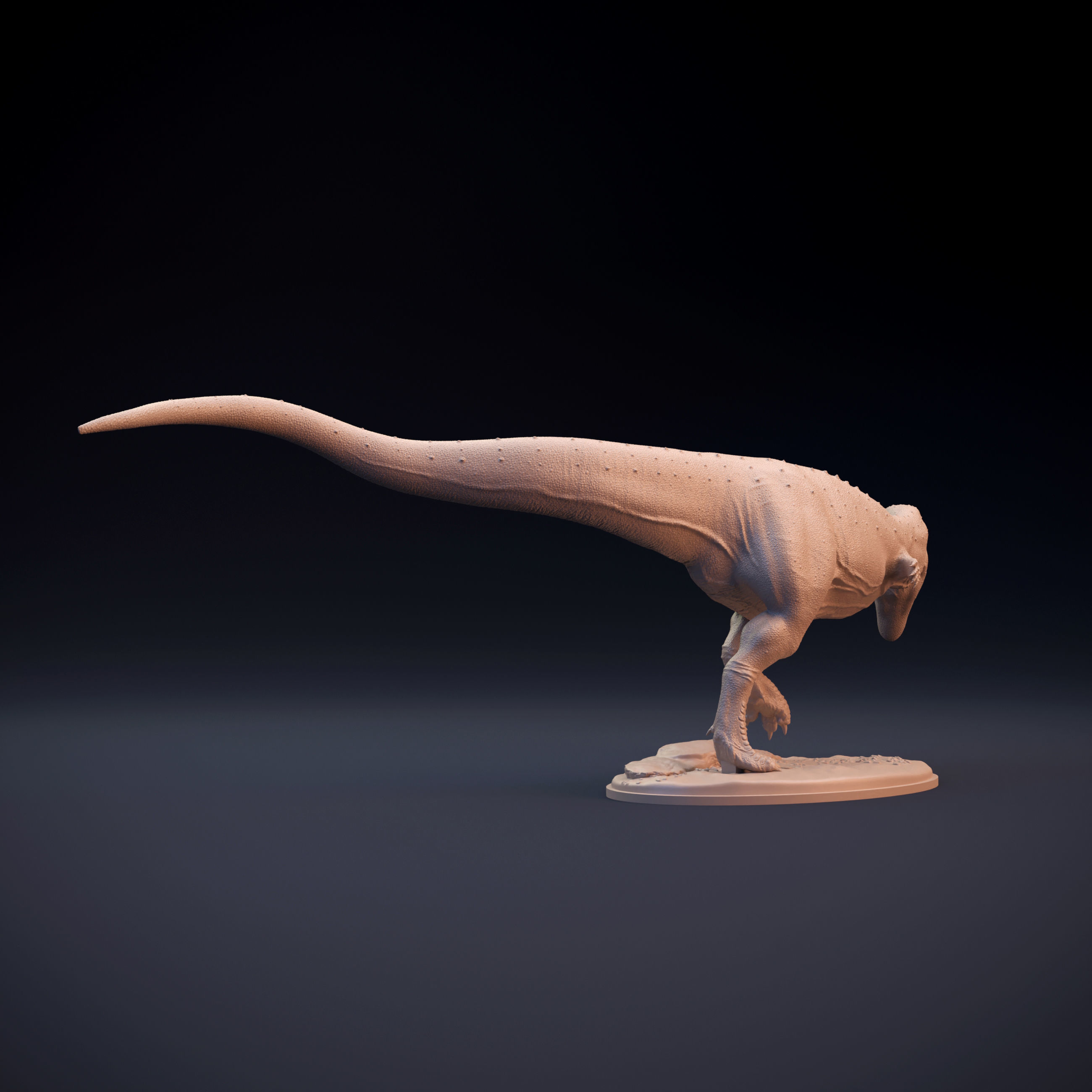 Majungasaurus running intended for 3D printing 3D print model_6
