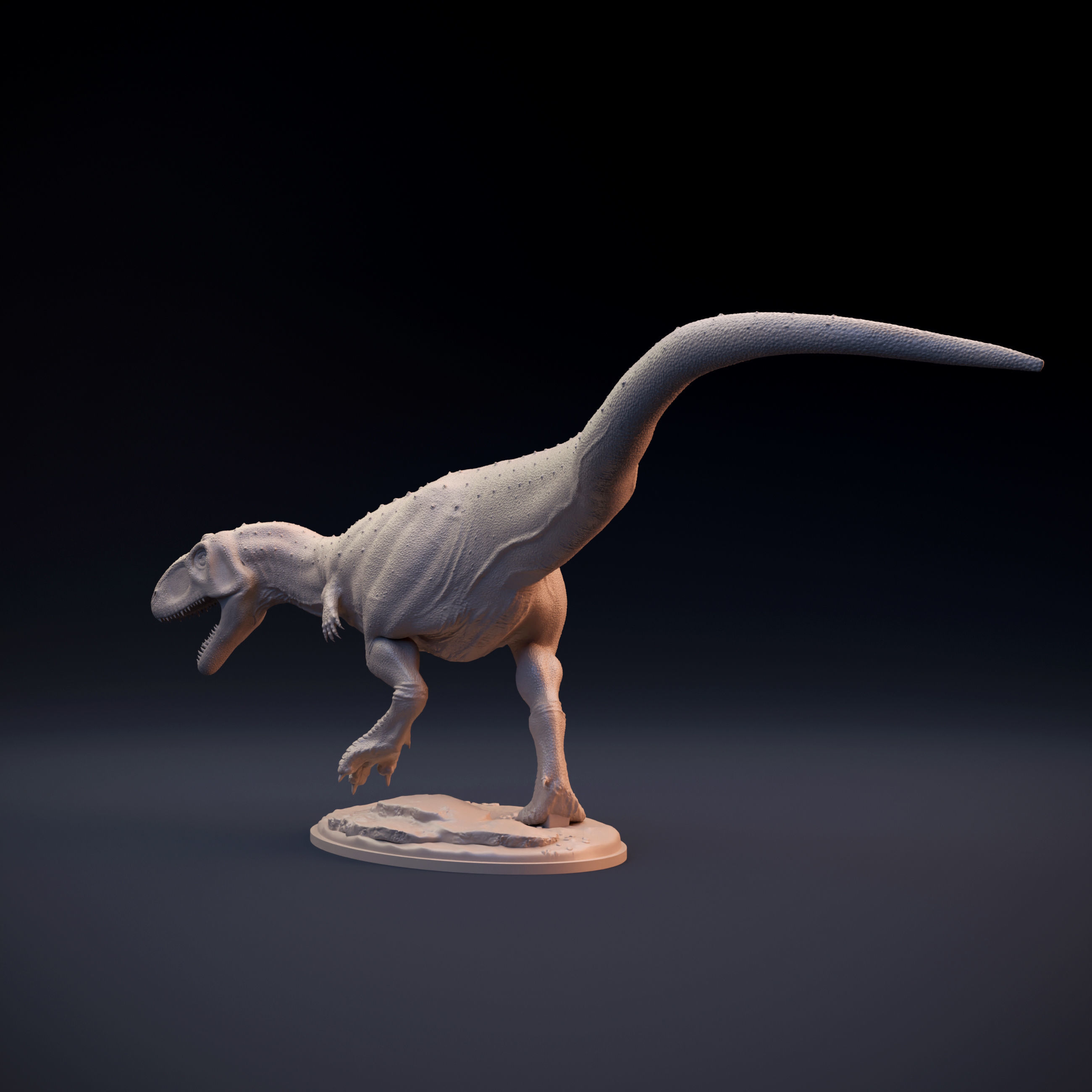 Majungasaurus running intended for 3D printing 3D print model_8