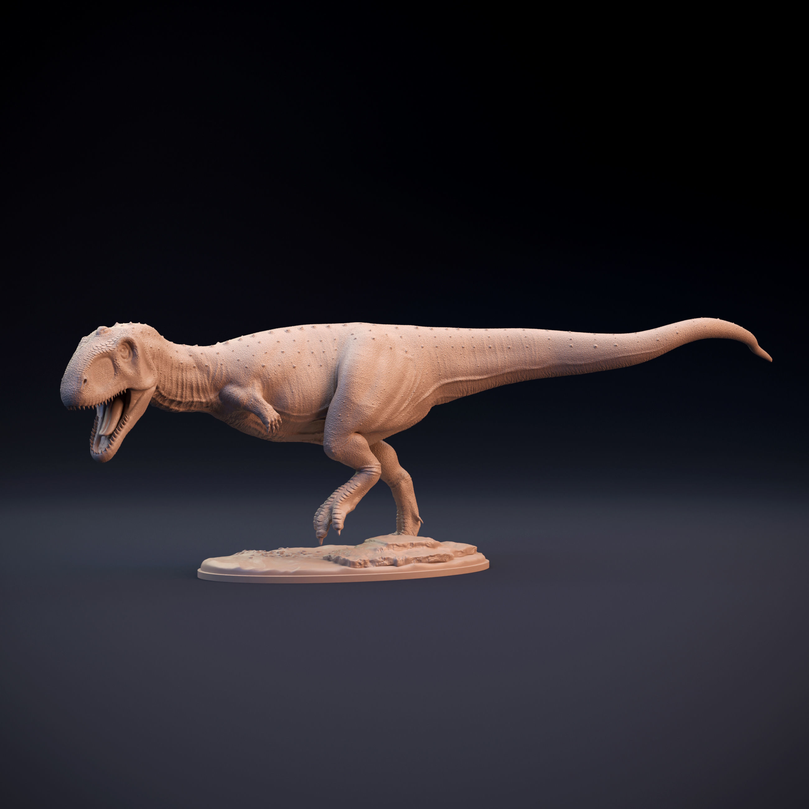 Majungasaurus running intended for 3D printing 3D print model_2