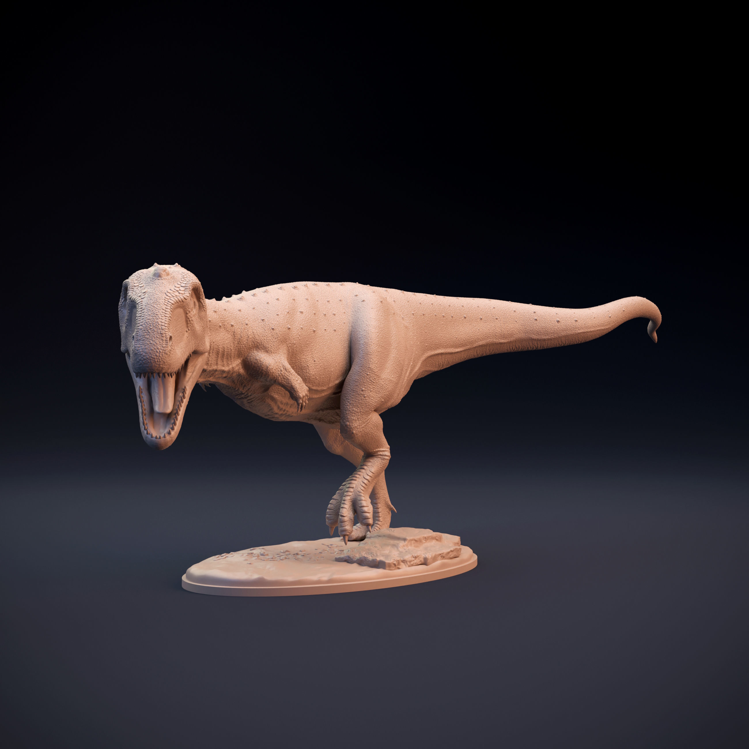 Majungasaurus running intended for 3D printing 3D print model_4