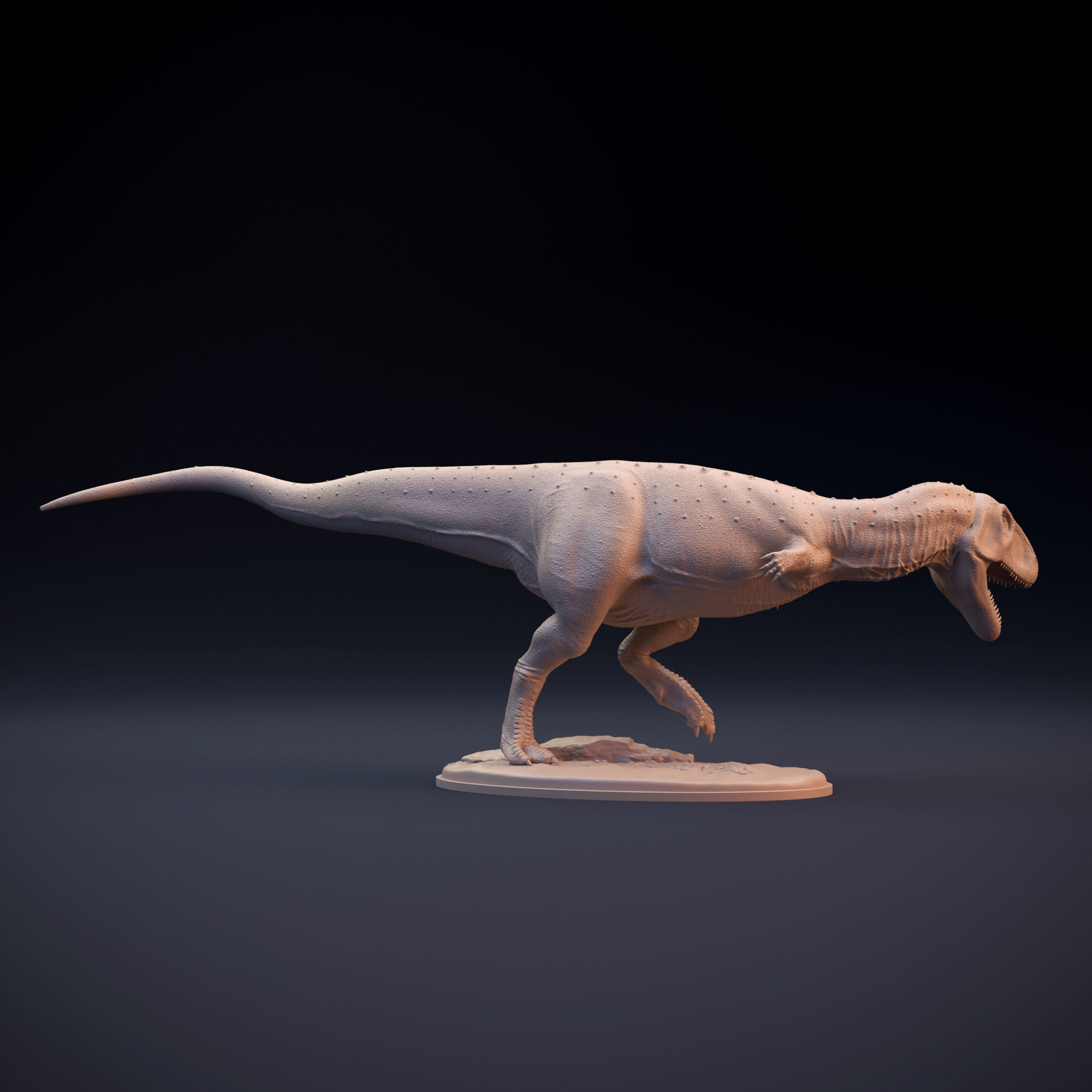Majungasaurus running intended for 3D printing 3D print model_5