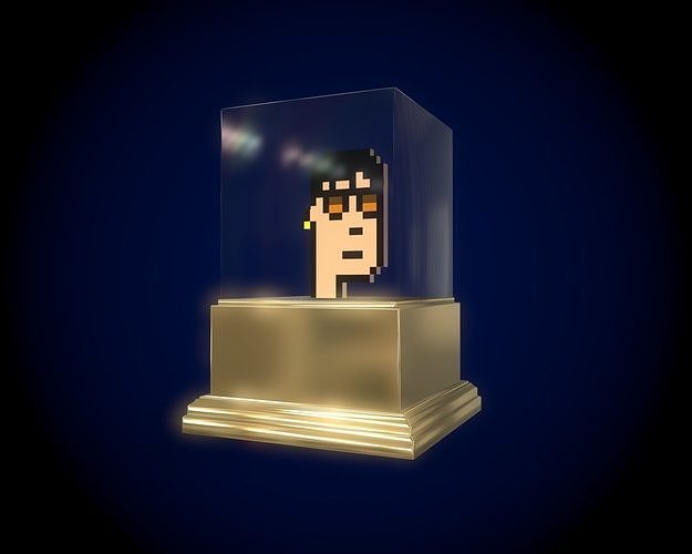 Gold Punk Low-poly 3D model