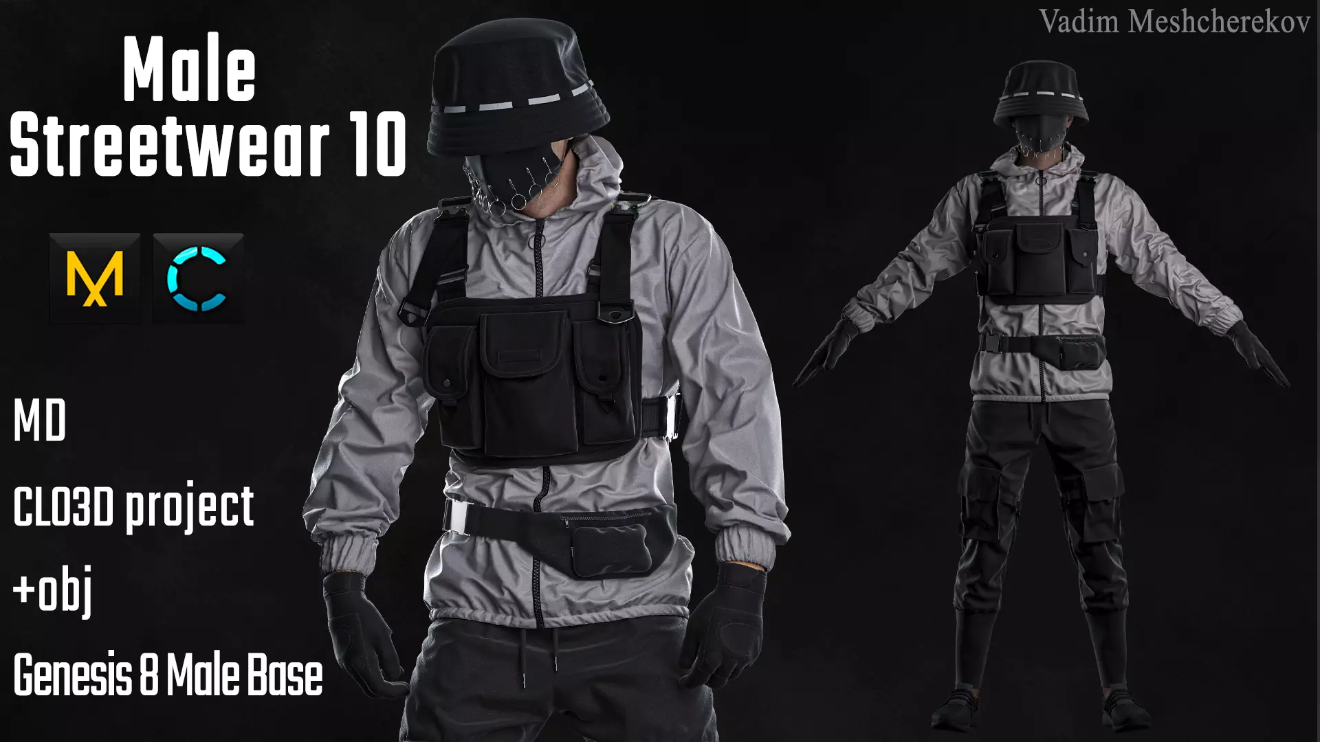 Male Streetwear 10 3D model