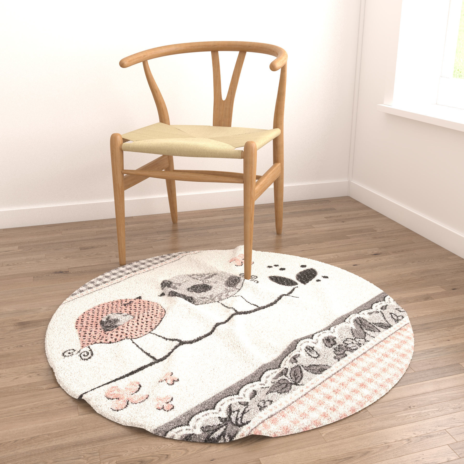 Rugs No 557 Low-poly 3D model_3