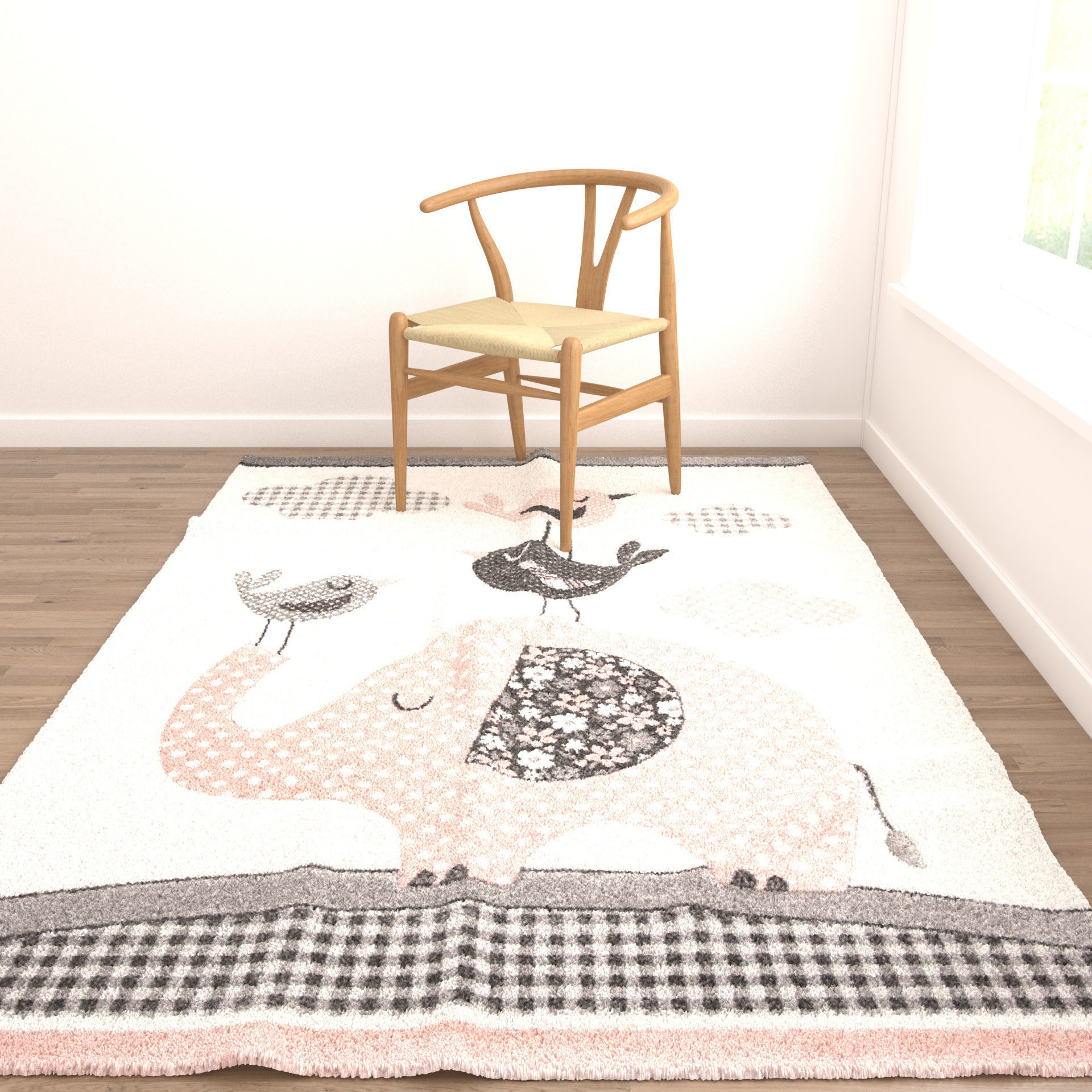 Rugs No 557 Low-poly 3D model_4