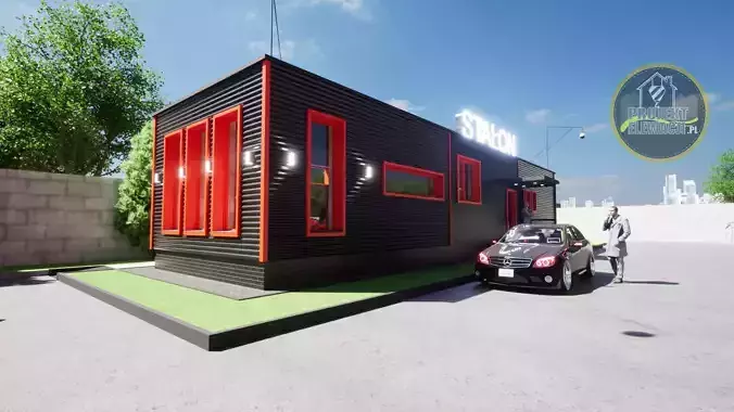office container building model