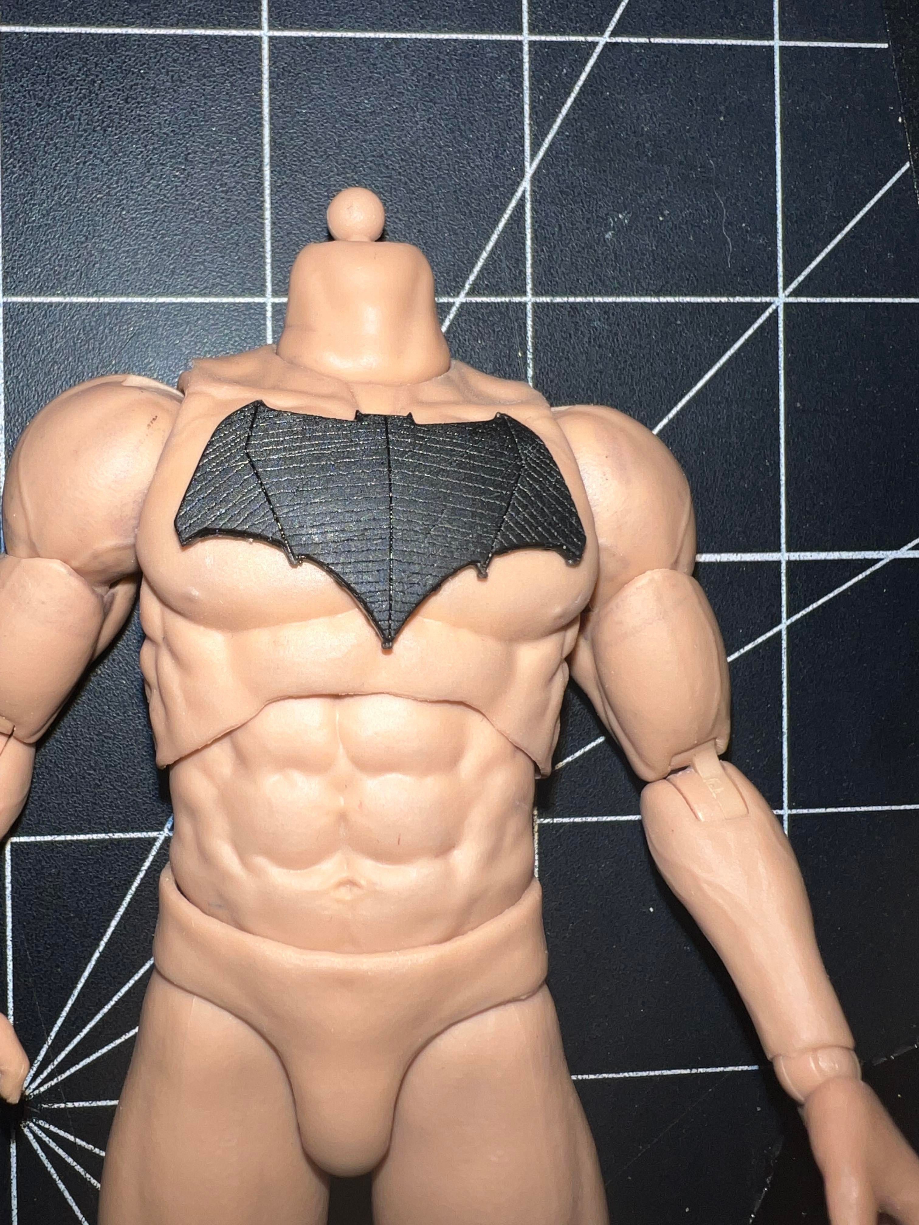 Justice League Batman Chest Emblems x2 3D print model_1