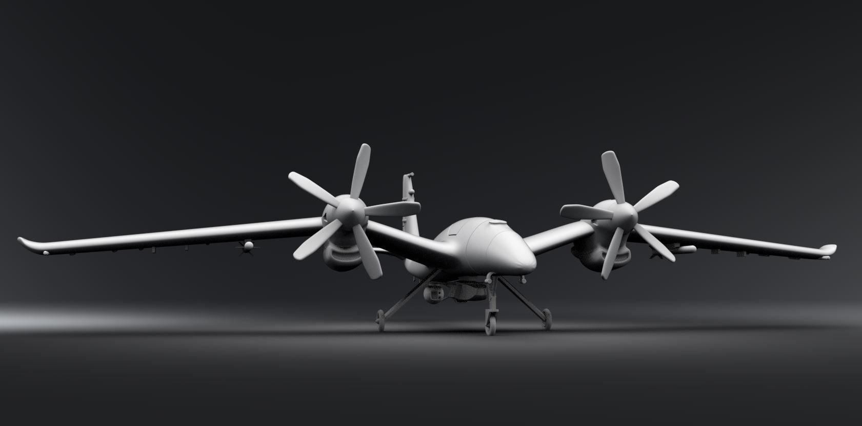 Bayraktar Akinci Scale model  3D print model_4