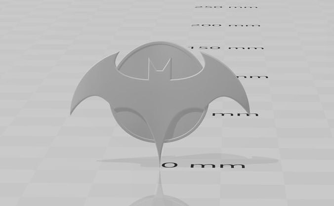Flashpoint Batman Chest Emblem and Light Silhouette piece 3D print model
