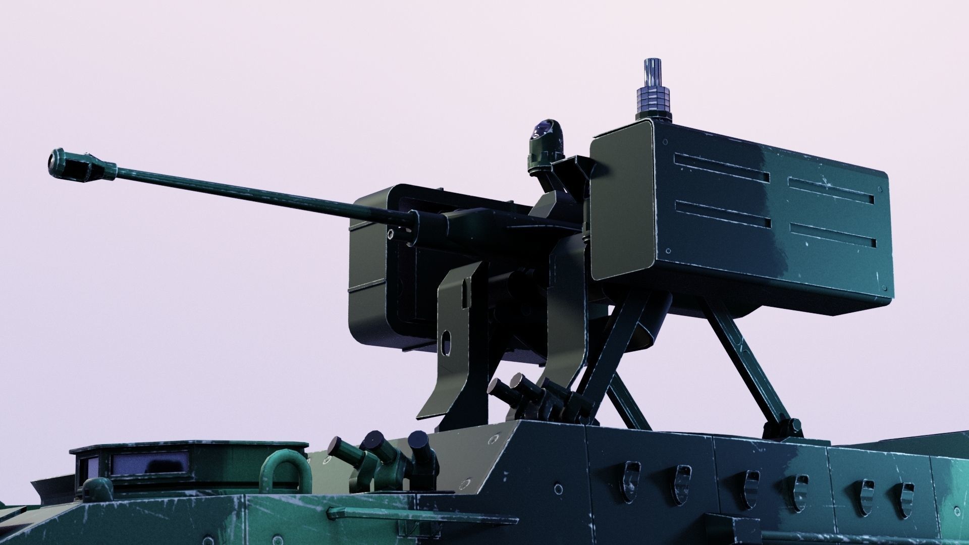 Pandur II 8x8 - Blender Asset Low-poly 3D model_8