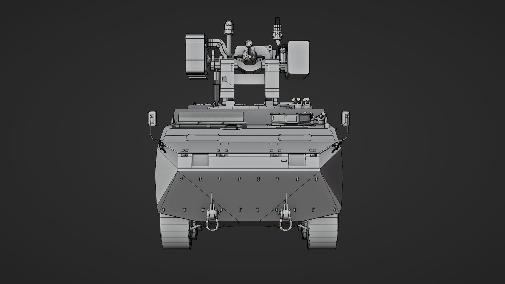 Pandur II 8x8 - Blender Asset Low-poly 3D model_10