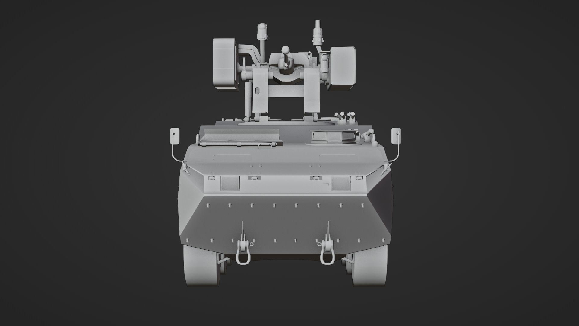 Pandur II 8x8 - Blender Asset Low-poly 3D model_22